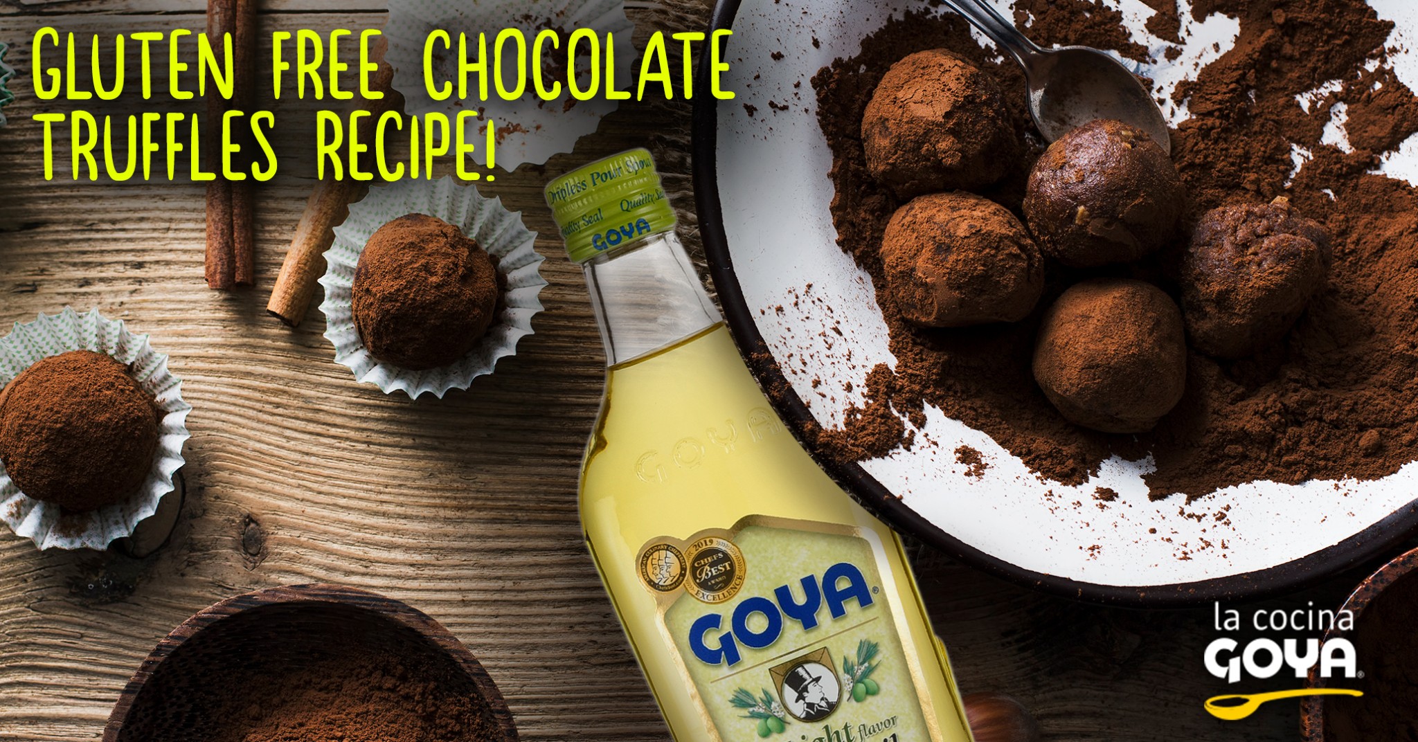 ¡Receta de trufas de chocolate sin gluten! - Spanish extra virgin olive ...